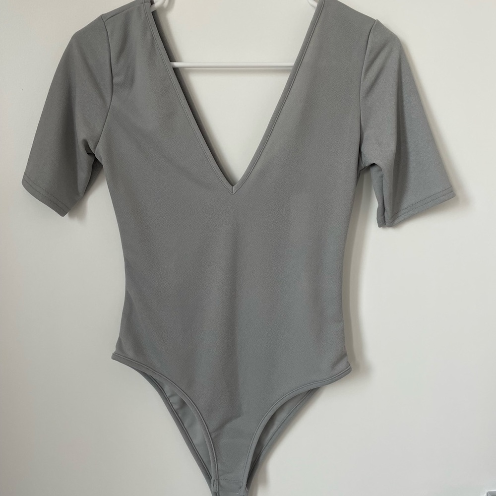 Gray bodysuit